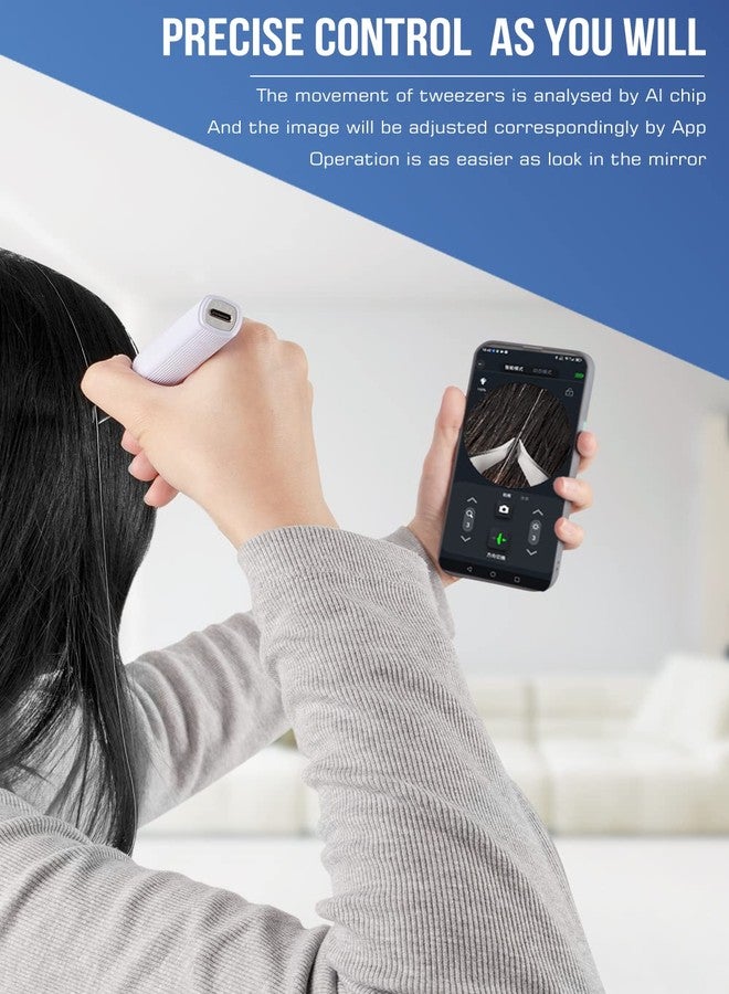scopepick Hair Removal Tweezer with 1080p Camera, Ultimate Precision: Tweezer with Camera - Perfect for Delicate Tasks! - - Ear Hair Eyebrow Tweezer - Image 2